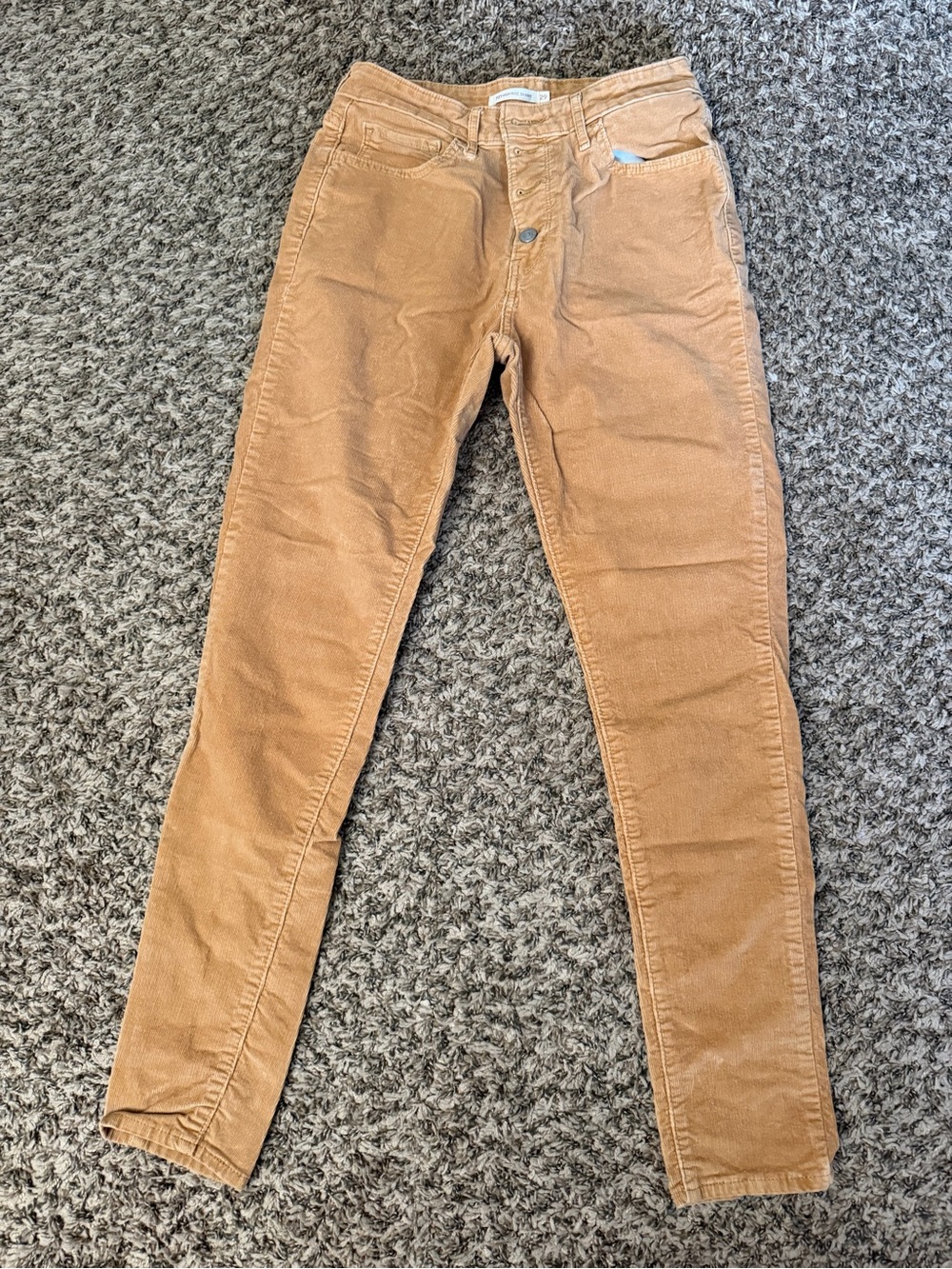 Women’s Slim Corduroy Pants in Camel